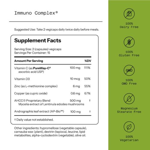 Immuno Complex AHCC PureWay Label